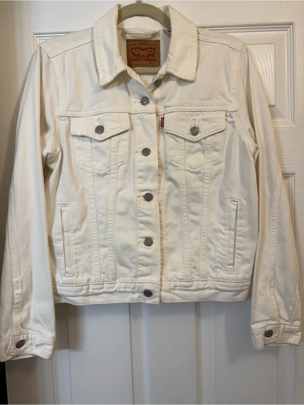 Levi's White Women's Denim Trucker Jacket